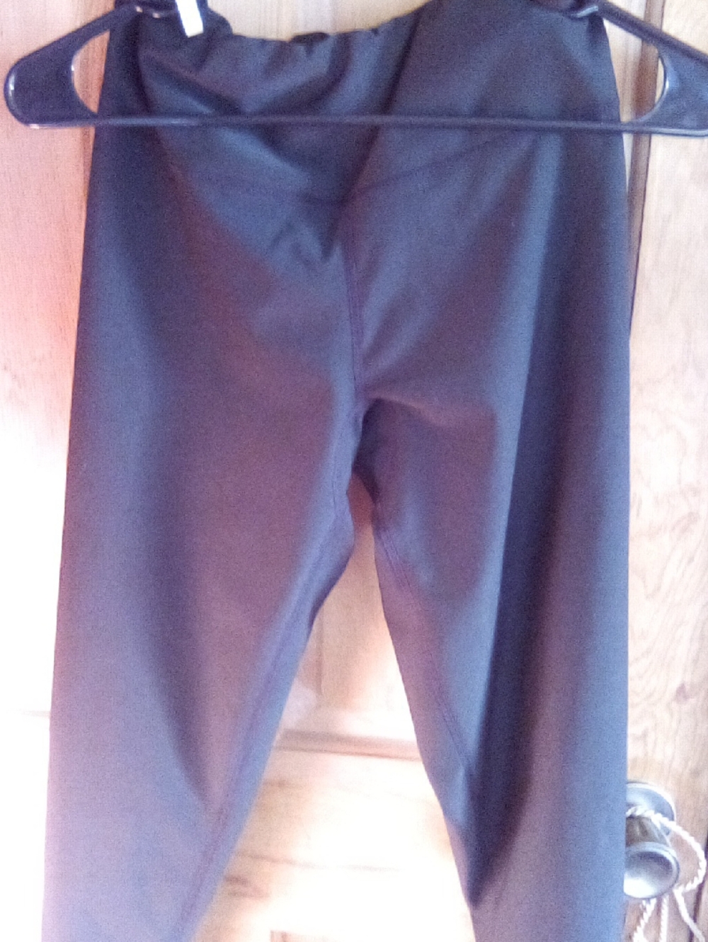 Women's Black Ankle-Length Stretch Pants